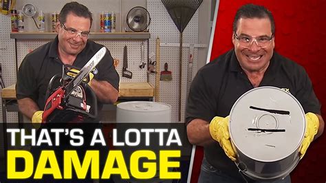 testing flex seal on a bucket|THE That's A Lotta Damage Commercial (The Bucket Test) .